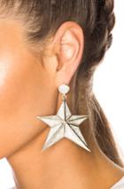 Magda Butrym Star Earrings In White