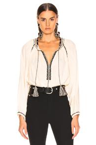 Isabel Marant Etoile Rina Top In Abstract,neutral