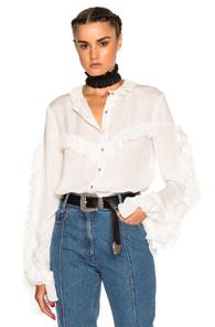Magda Butrym Bruges Top In White