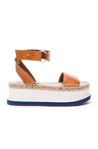 Stella Mccartney Platform Sandals In Brown