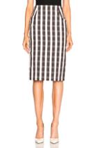 Brock Collection Sam Skirt In Brown,checkered & Plaid