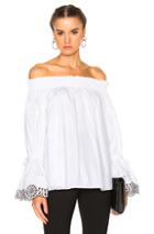 Alexander Mcqueen Embroidered Top In White