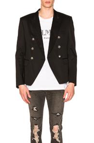 Balmain 6 Button Jacket In Black