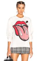 Madeworn The Stones Jagger Sweatshirt In Neutrals,white