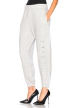 Alexander Wang Chrome Decal Sweatpants In Gray