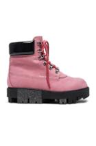 Acne Studios Leather Telde Boots In Pink