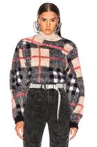 Y Project Tartan Sweater In Black,neutral,red,plaid