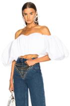 Ellery Bachelorette Rouched Corset Top In White