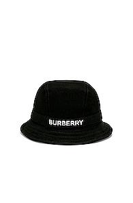 Burberry Jersey Bucket Hat In Black