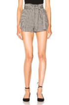 Zimmermann Gingham Drill Shorts In Checkered & Plaid