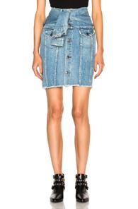 Frankie Denim Jacket Skirt In Blue