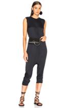 Enza Costa Drop Rise Jumpsuit In Black