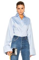 Marques ' Almeida Oversized Cuffs Top In Blue