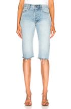 Helmut Lang Cut Off Knee Length Short In Blue
