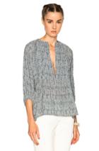 Apiece Apart Santa Clara Top In Abstract,blue