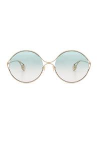 Gucci Fork Sunglasses In Metallics