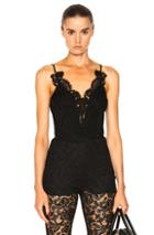 Givenchy Lace Trim Tank In Black