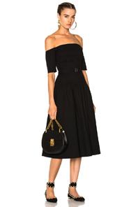 Sea Strapless Midi Dress In Black