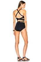 Proenza Schouler Wrap Triangle Bra Bikini Set In Black