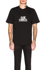 Oamc Numeral Tee In Black