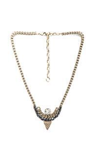 Lionette By Noa Sade Tribeca Antique Plated Necklace In Metallics,blue