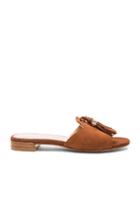 Stuart Weitzman Suede Two Tassels Sandals In Brown