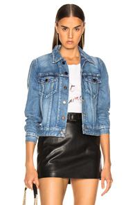 Saint Laurent Classic Denim Jacket In Denim Medium