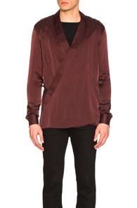 Balmain Kimono Shirt In Purple