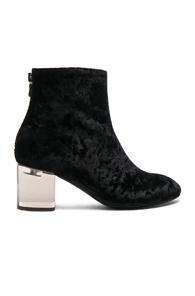 Rag & Bone Velvet Drea Boots In Black