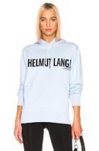 Helmut Lang Exclamation Hoodie In Blue
