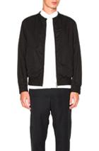 Marni Light Washed Cotton Twill Jacket In Black
