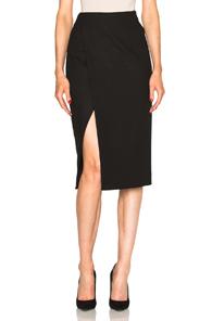 Protagonist Slashed Skirt In Black