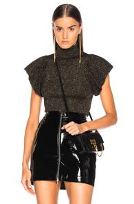 A.l.c. Minka Top In Black,metallic