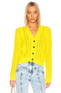 Rta Hunter Cardigan In Yellow