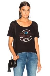 Raquel Allegra Raglan Tee In Black