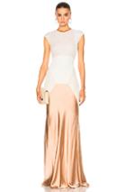 Esteban Cortazar Geometric Shape Gown In Neutrals,pink
