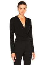 Alexandre Vauthier Deep V Top In Black