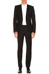 Saint Laurent Gabardine Suit In Black