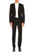 Saint Laurent Gabardine Suit In Black