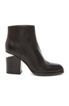 Alexander Wang Gabi Ankle Booties With Silver Hardware In Black