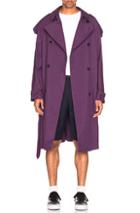 Raf Simons Trench Coat In Purple