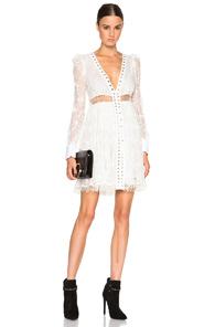Zimmermann Esplanade Empire Dress In White
