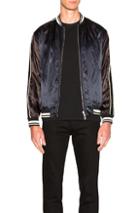 3.1 Phillip Lim Reversible Souvenir Jacket In Blue,animal Print