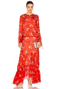 Preen By Thornton Bregazzi Bochert Dress In Red,floral