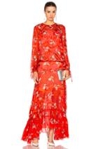 Preen By Thornton Bregazzi Bochert Dress In Red,floral