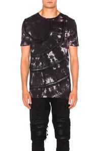 Amiri Shotgun Tee In Purple,ombre & Tie Dye