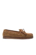 Saint Laurent Suede Indian Moccasins In Brown