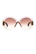 Givenchy Round Sunglasses In Brown,orange