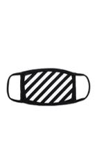 Off-white Diagonal Mask In Black,stripes
