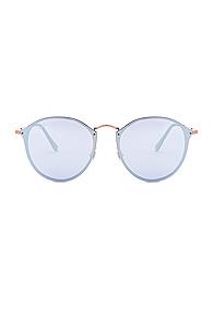 Ray-ban Round Sunglasses In Blue